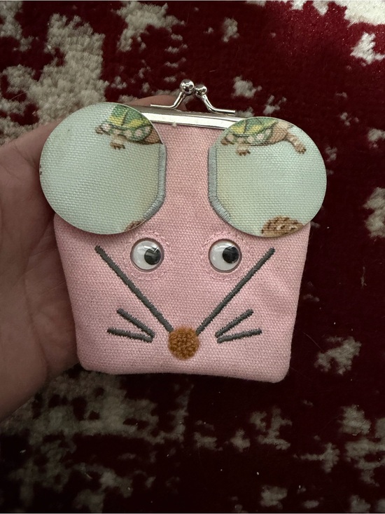Cath Kidston Handbags - Cath Kidston Pink Mouse Kiss Lock Coin Purse